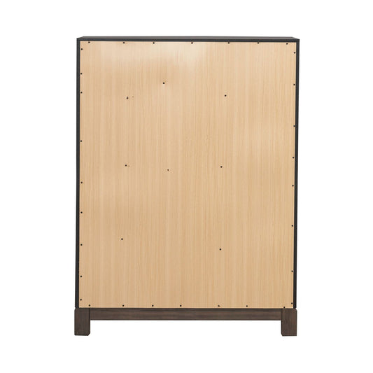 Modern Edge - 5 Drawer Chest - Brown - Hornell Furniture Outlet