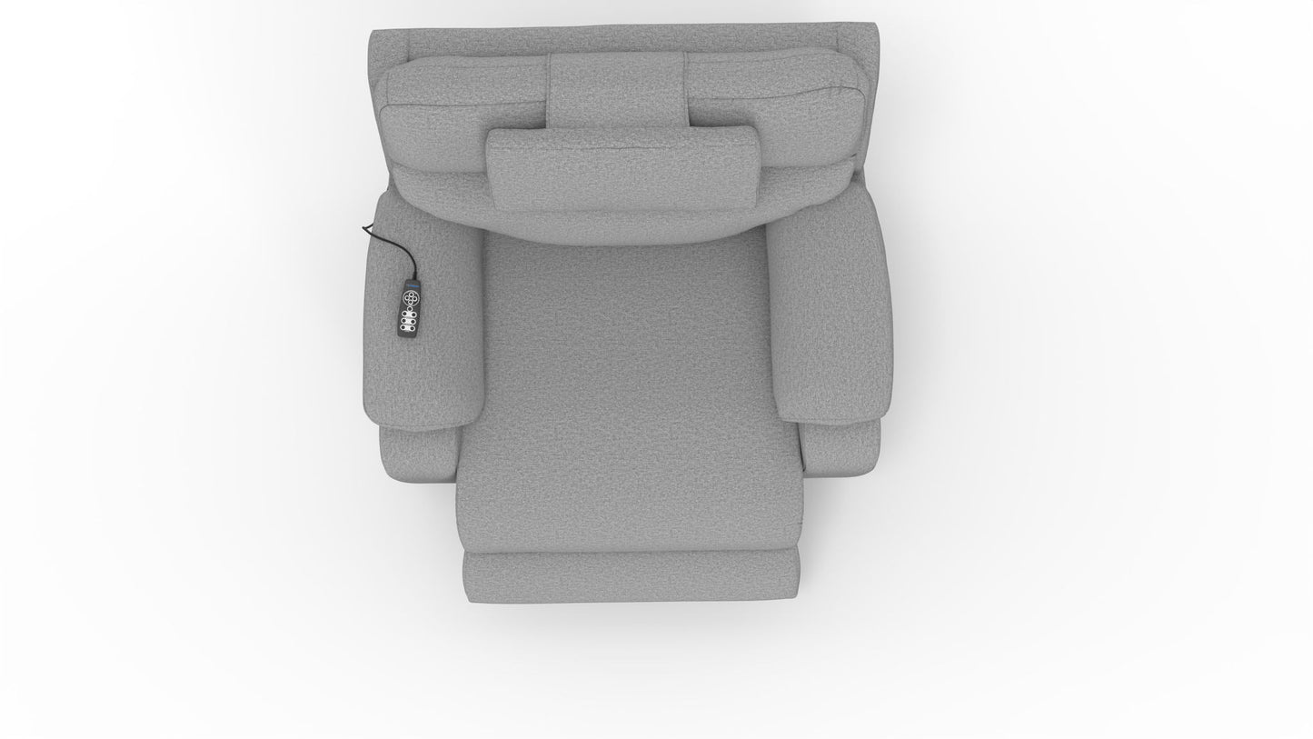 Dreamtime - 48" Power Headrest Power Lay Flat Recliner With CR3 Heat/Massage/Zero Gravity - Hornell Furniture Outlet