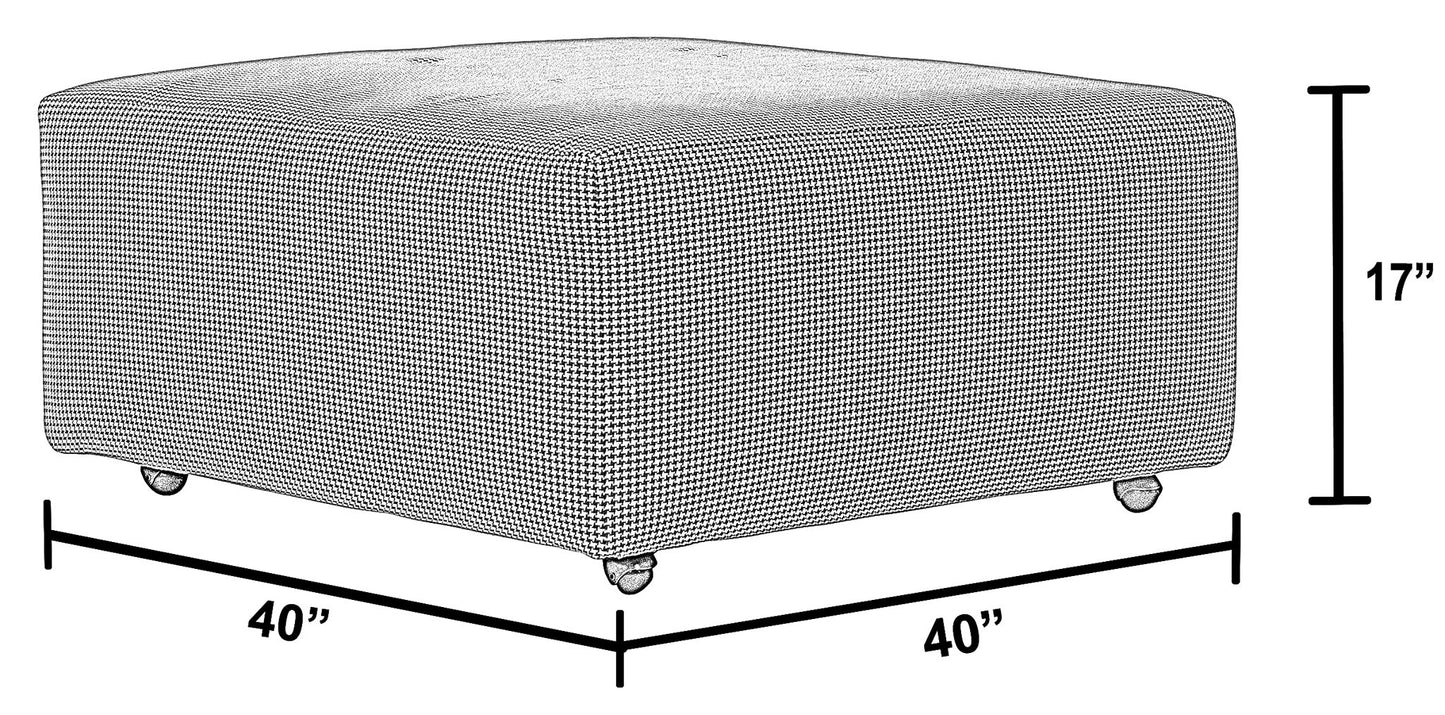 Searsport - Castered Cocktail Ottoman - Hornell Furniture Outlet