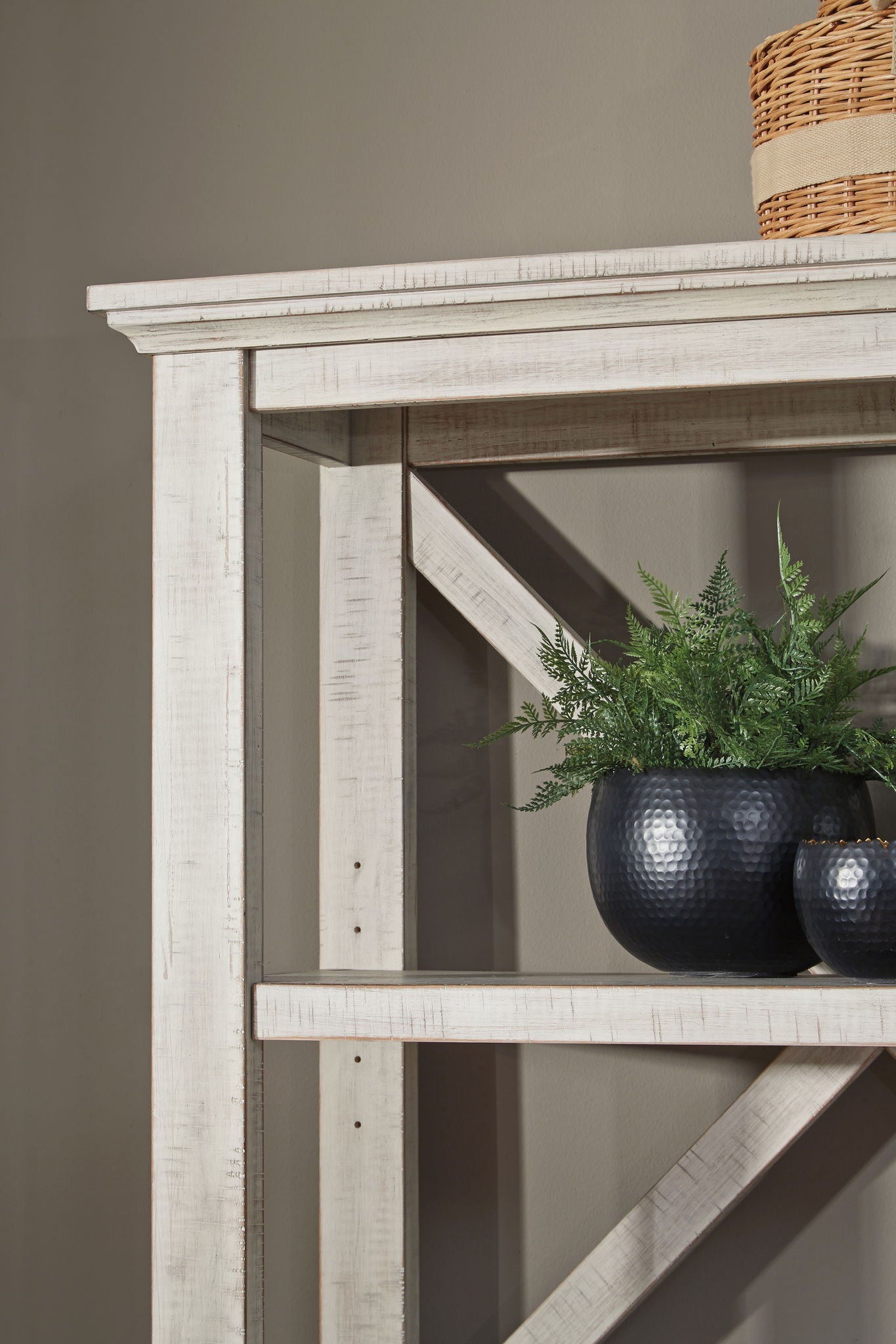 Carynhurst - Whitewash - Large Bookcase - Hornell Furniture Outlet