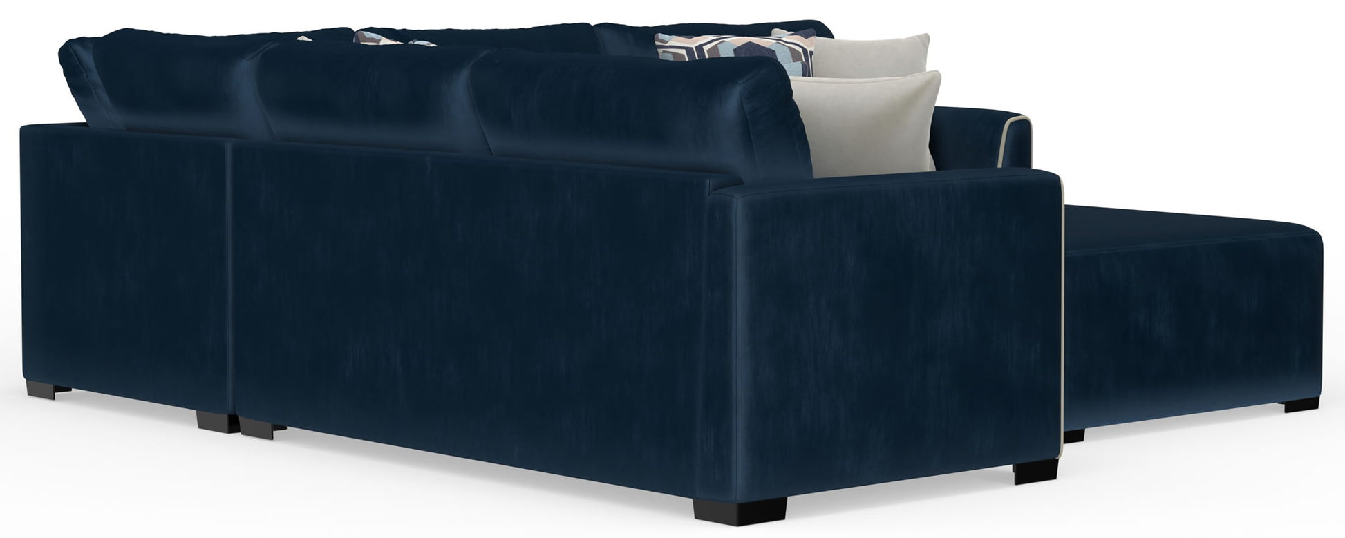 Jetson - Sectional With Comfort Coil Seat Cushions, Included Accent Pillows & Cocktail Ottoman - Hornell Furniture Outlet
