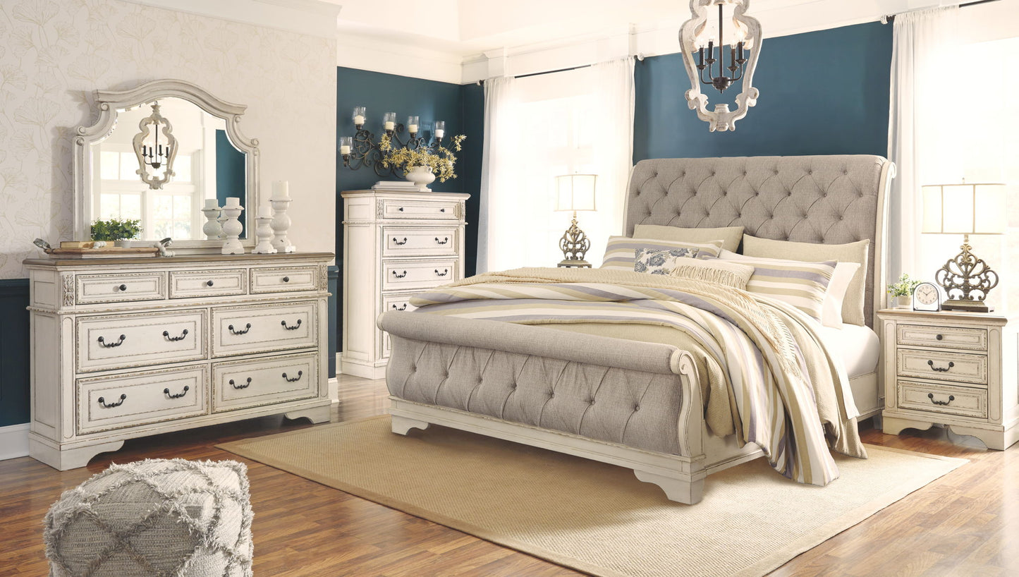 Realyn - Upholstered Sleigh Bed - Hornell Furniture Outlet