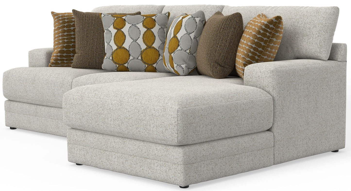 Tori - Sectional With Comfort Coil Seating And Accent Pillows Included - Hornell Furniture Outlet