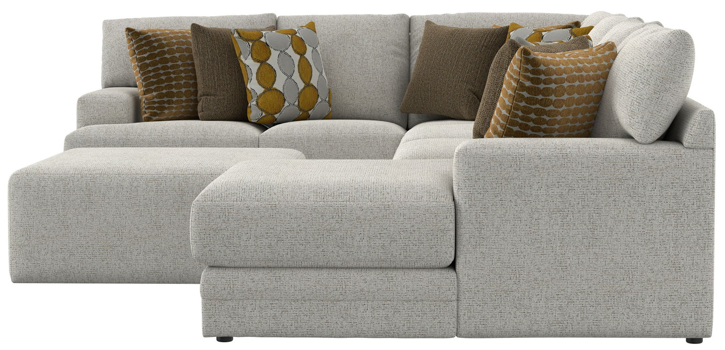 Tori - Sectional With Comfort Coil Seating, Cocktail Ottoman And Accent Pillows Included - Hornell Furniture Outlet