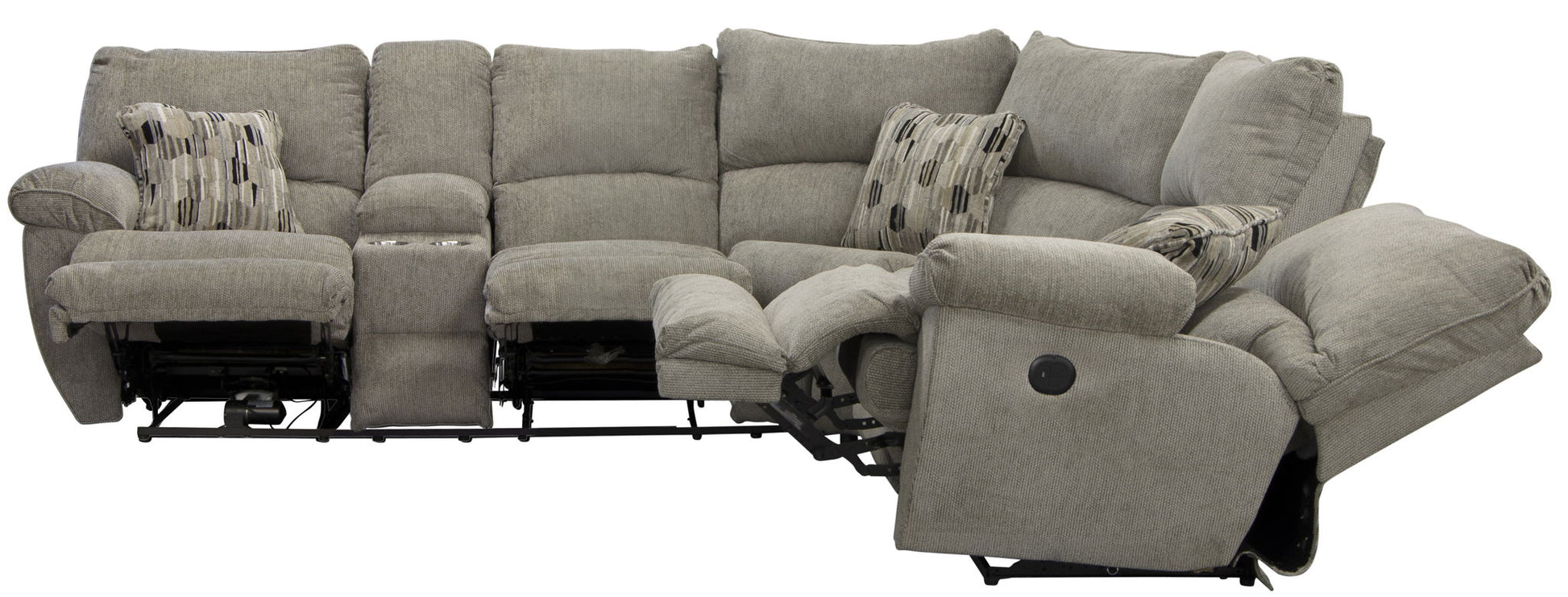 Elliott - Reclining Sectional - Hornell Furniture Outlet