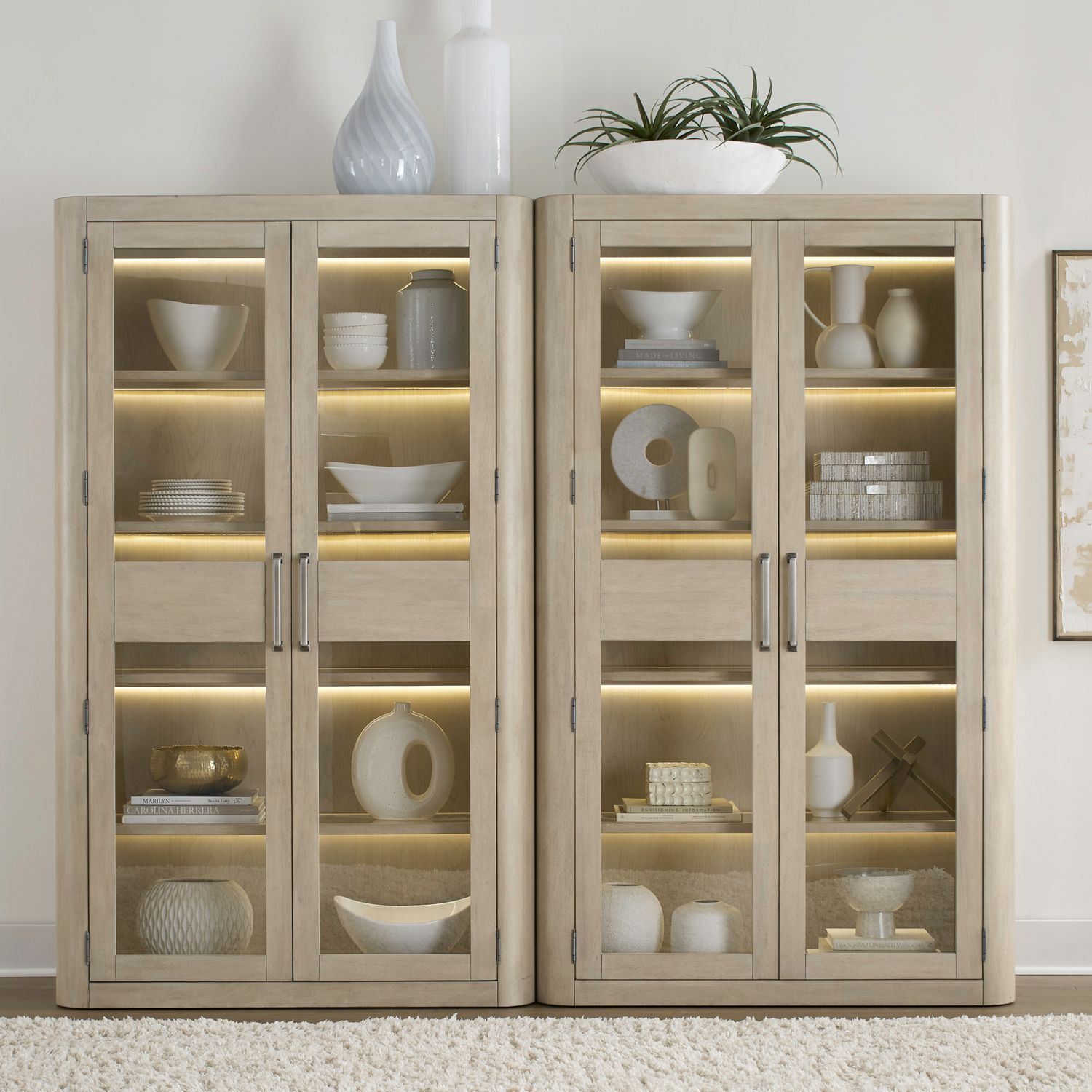South Bend - 2 Piece Bunching Cabinet Set - White - Hornell Furniture Outlet