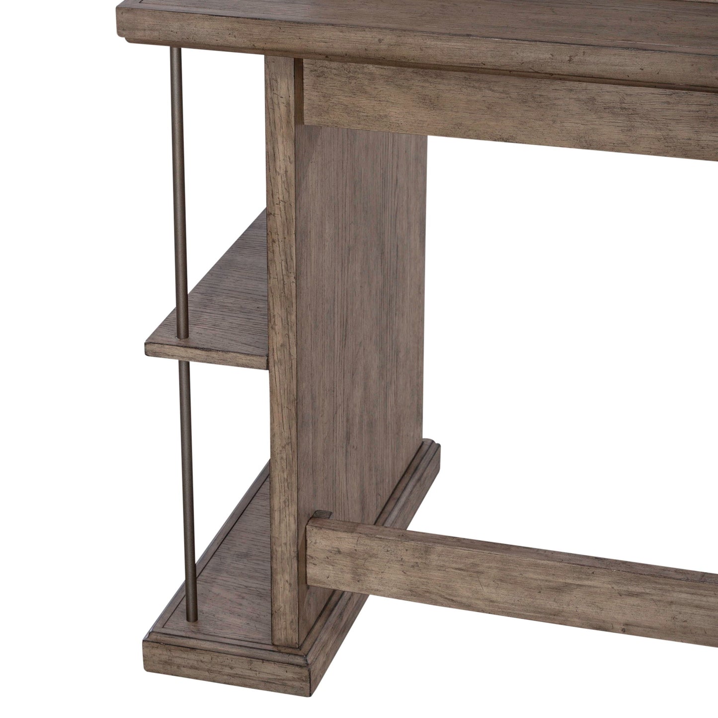 City Scape - Console Bar Table - Burnished Beige - Hornell Furniture Outlet