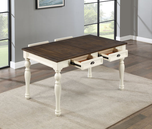 Joanna - 4 - Drawer Dining Table - White - Hornell Furniture Outlet