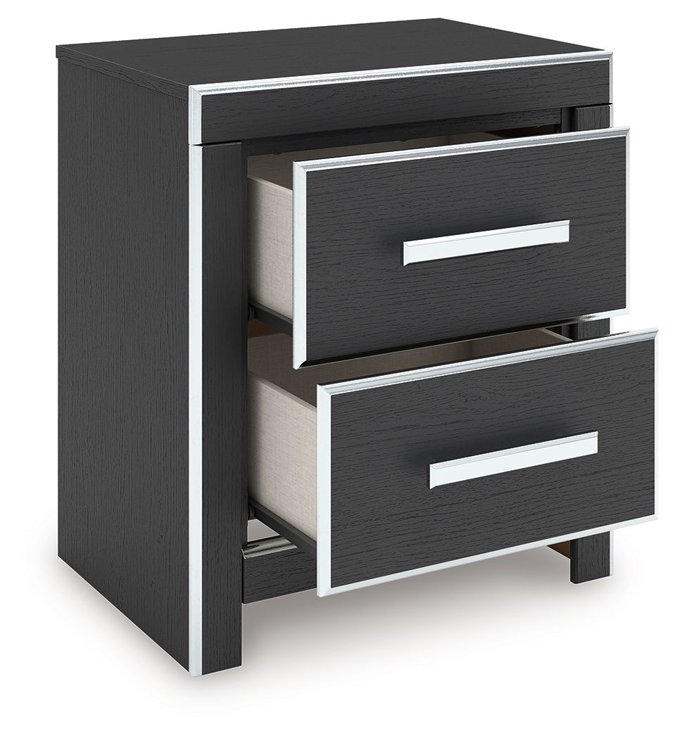 Zuraleus - Two Drawer Night Stand - Hornell Furniture Outlet