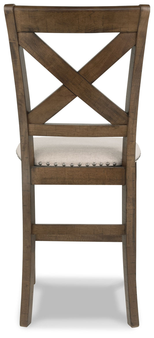 Moriville - Beige - Upholstered Barstool (Set of 2) - Hornell Furniture Outlet