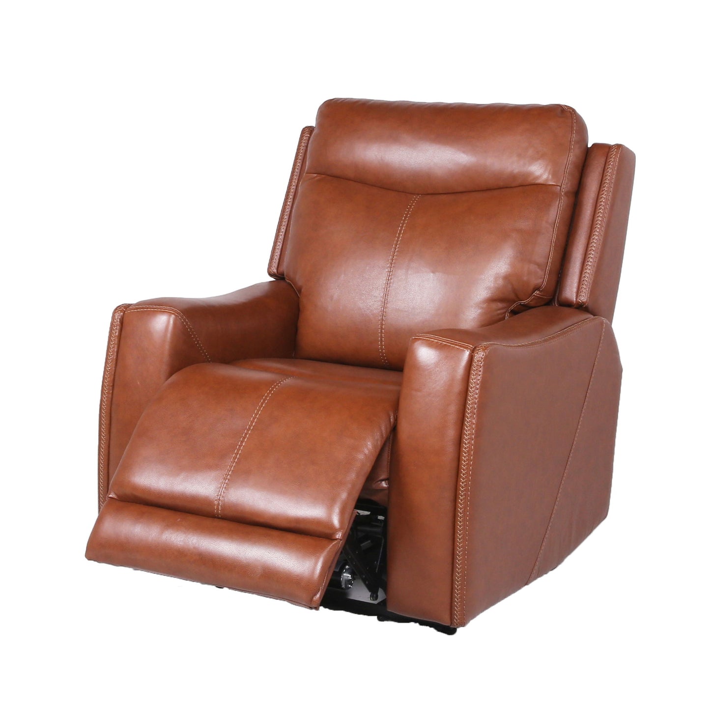 Natalia - Recliner Dual Power Coach - Dark Brown - Hornell Furniture Outlet