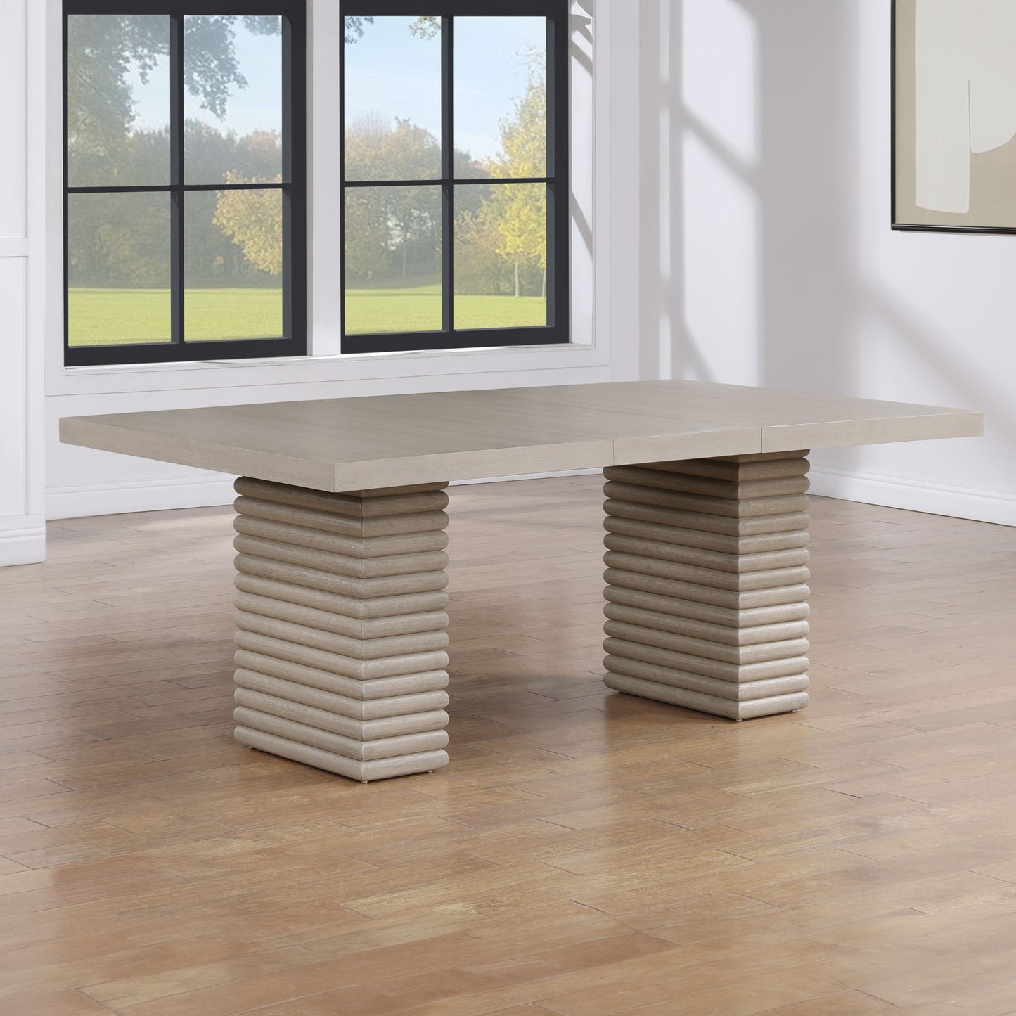 Lily - Dining Table With 18" Leaf - Brown - Hornell Furniture Outlet