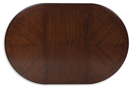 Lavinton - Brown - Oval Dining Room Extension Table - Hornell Furniture Outlet