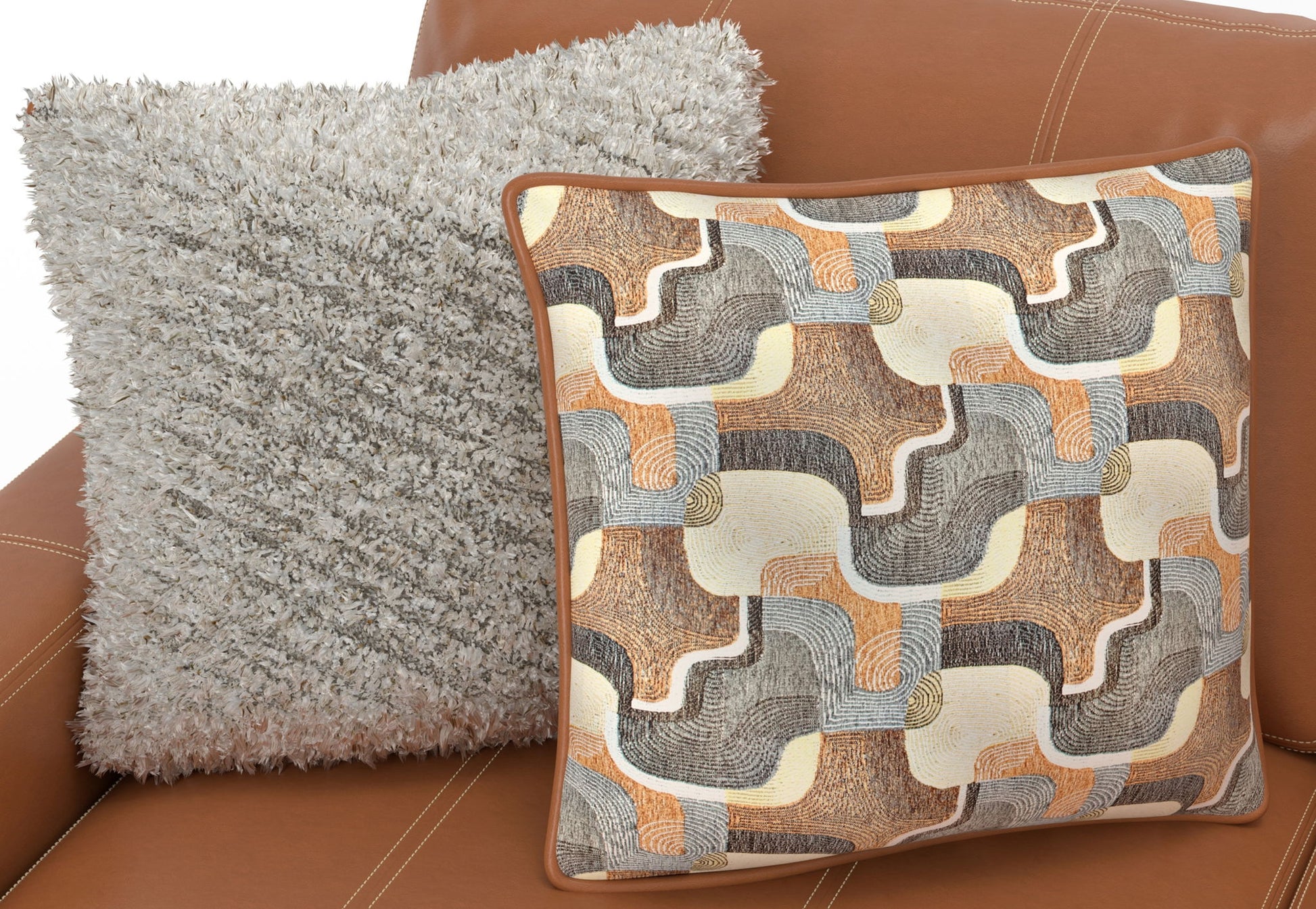 Minori - Italian Leather Sectional - Hornell Furniture Outlet