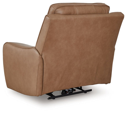 DeepWakes - Caramel - Power Recliner / Adjustable Headrest - Hornell Furniture Outlet