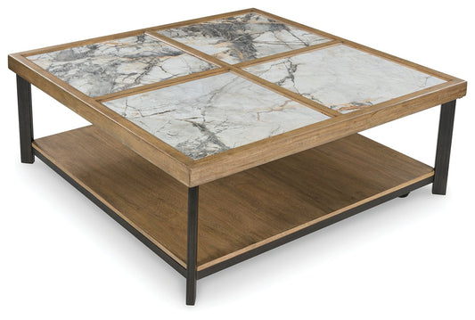Montia - Multi - Square Cocktail Table - Hornell Furniture Outlet