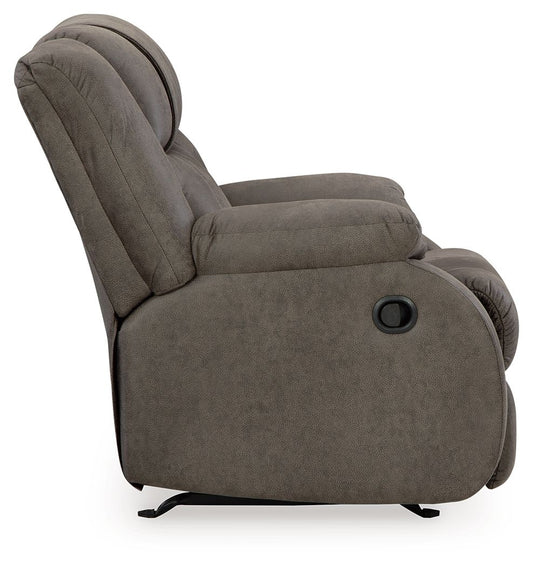 First Base - Gunmetal - Rocker Recliner - Hornell Furniture Outlet