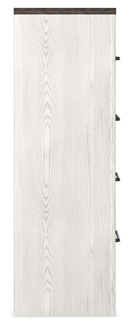 Gerridan - Four Drawer Chest - White / Gray - Hornell Furniture Outlet