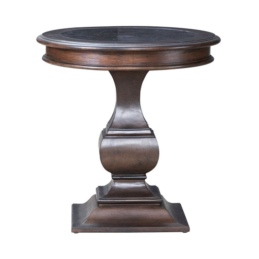 Provence Park - Round End Table - Brown - Hornell Furniture Outlet