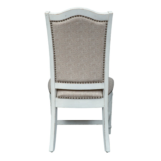 Abbey Park - Upholstered Side Chair - White - Hornell Furniture Outlet
