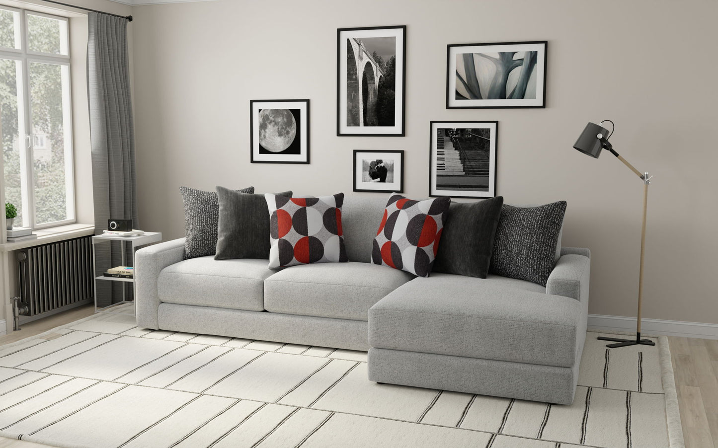 Arlo - Oversized Sofa Chaise - Hornell Furniture Outlet