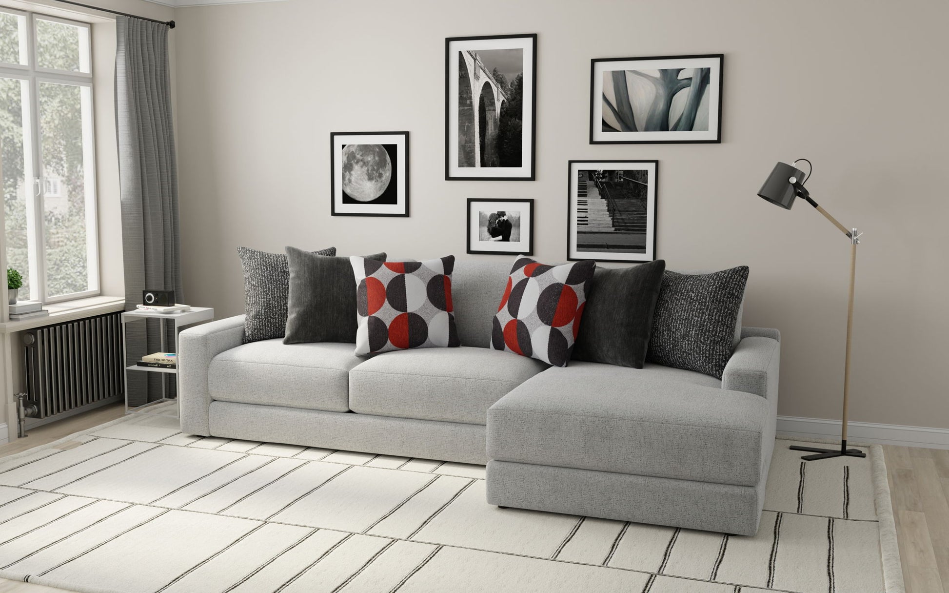 Arlo - Oversized Sofa Chaise - Hornell Furniture Outlet