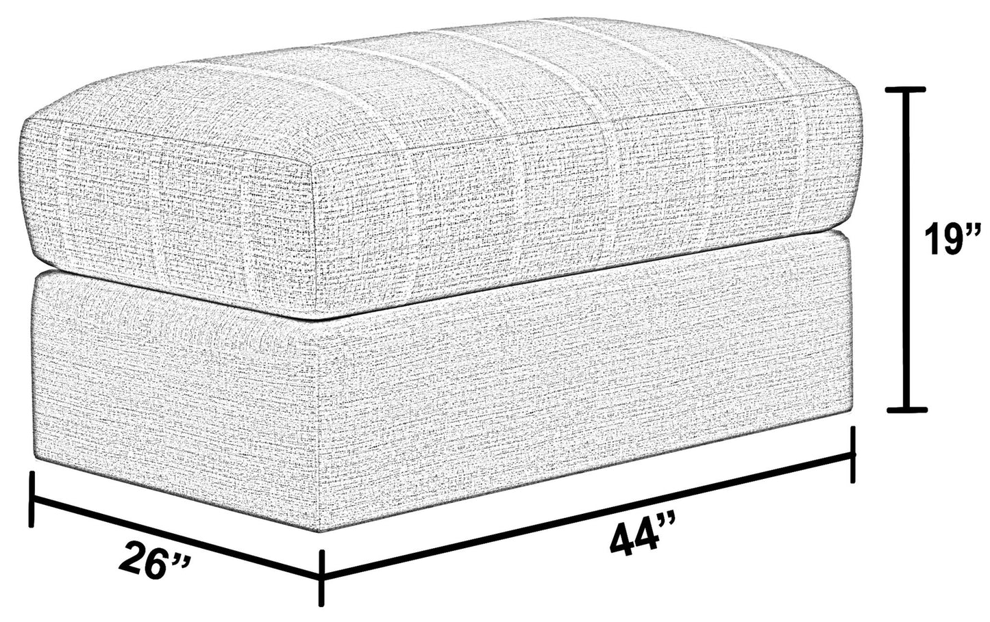 Lindsey - Ottoman - Hornell Furniture Outlet