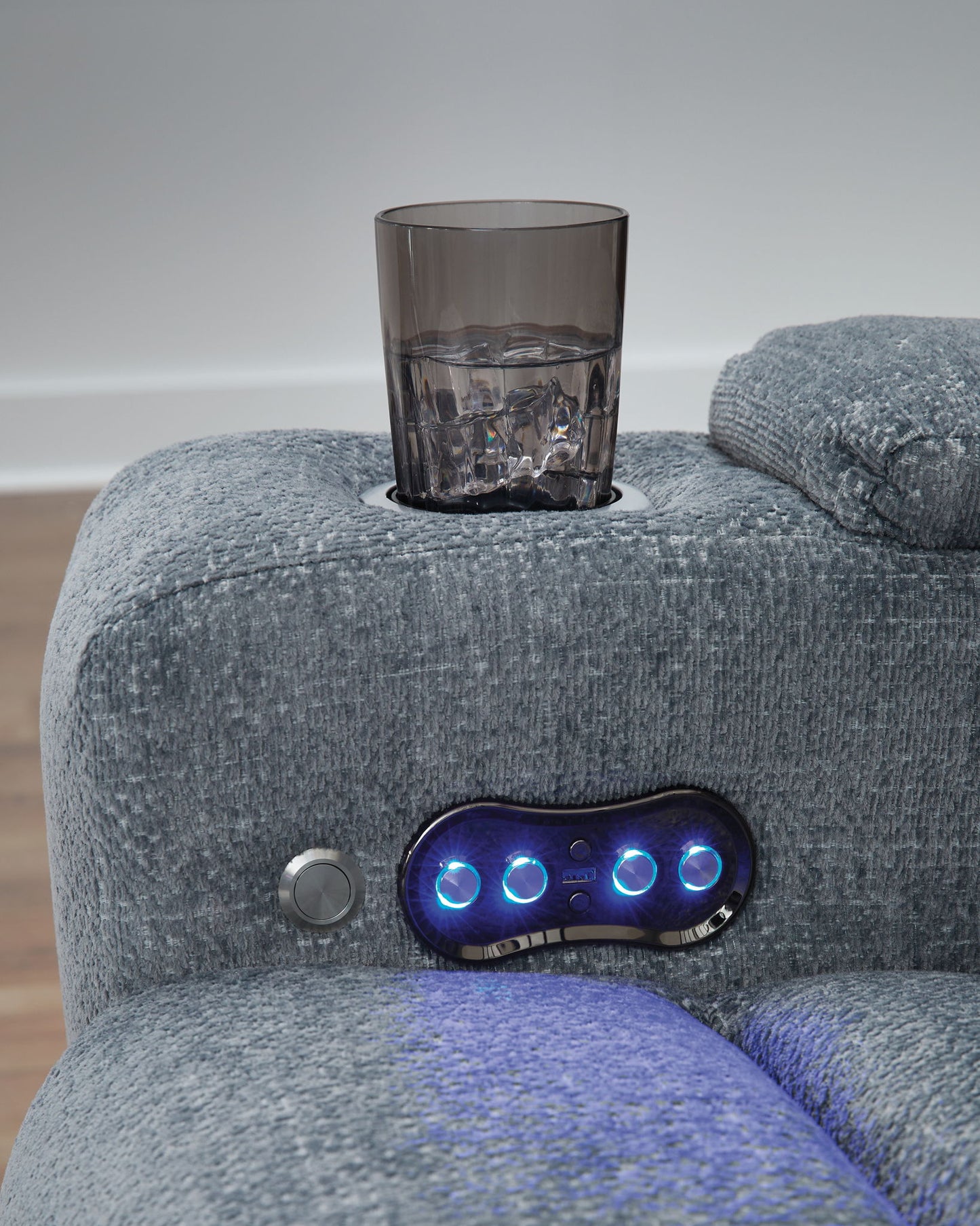 Studio Cave - Steel - Power Recliner - Hornell Furniture Outlet