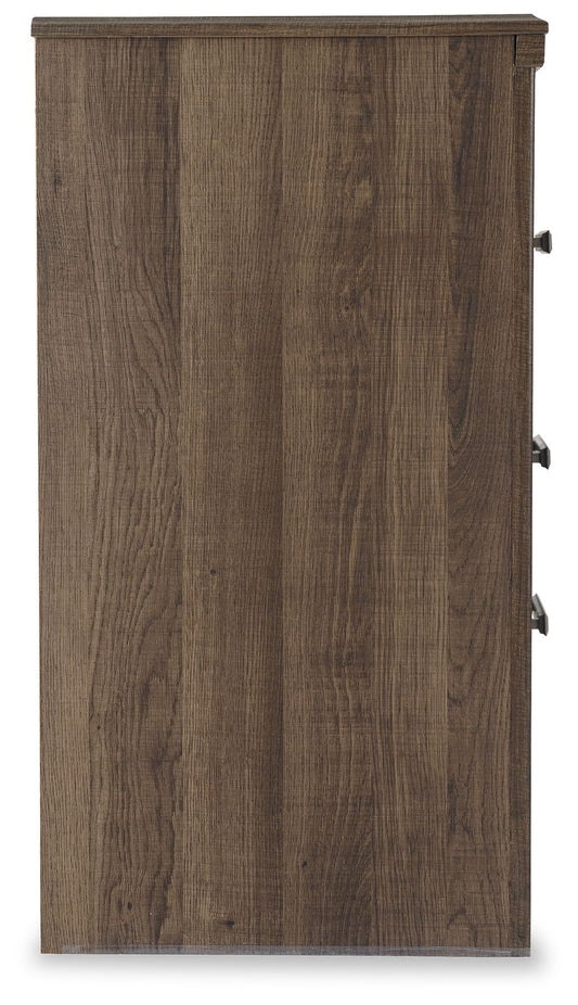 Juararo - Dark Brown - Two Drawer Night Stand - Hornell Furniture Outlet