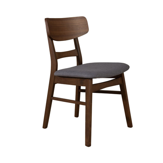 Space Savers - Panel Back Side Chair - Gray - Hornell Furniture Outlet