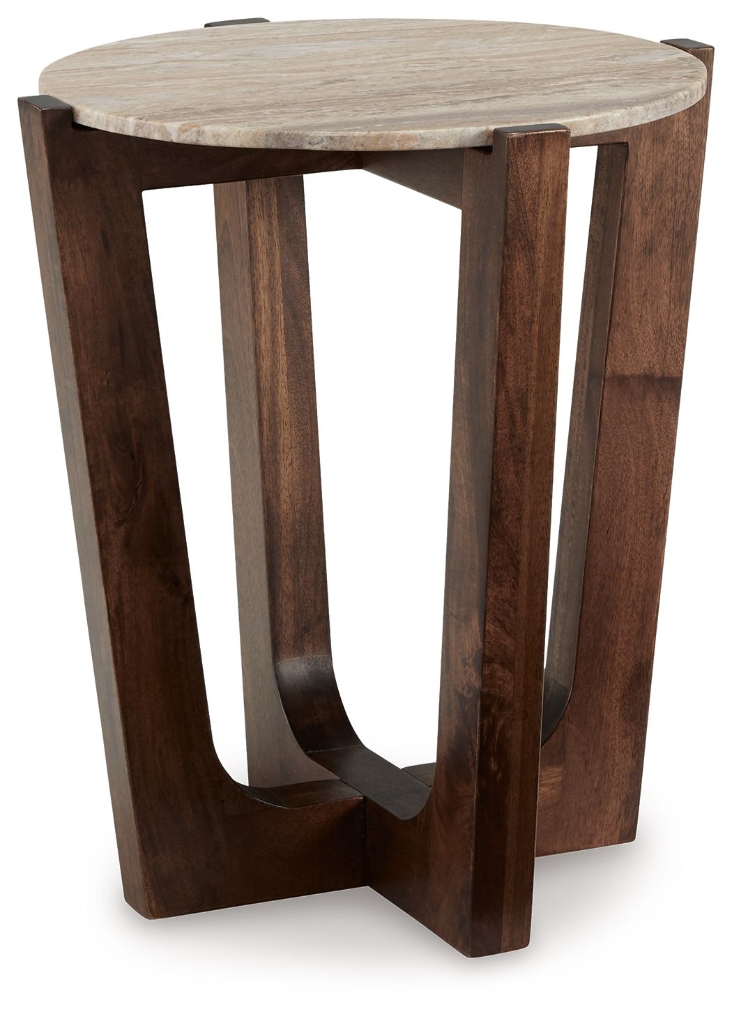 Tanidore - Warm Brown - Round End Table - Hornell Furniture Outlet
