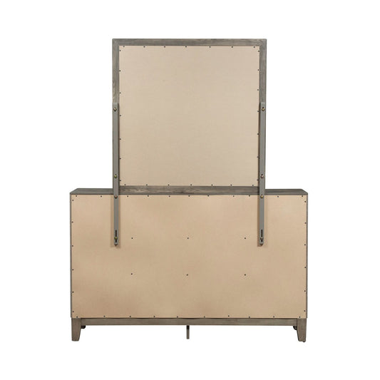Ridgecrest - Dresser & Mirror - Light Brown - Hornell Furniture Outlet
