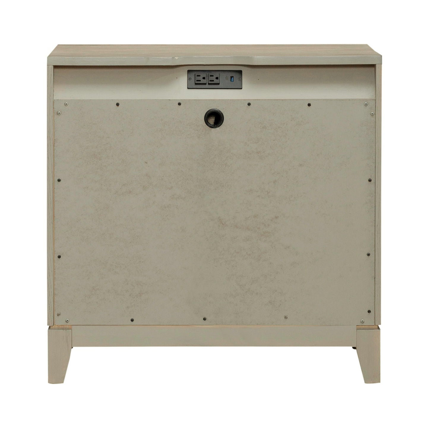 Brentwood - 3 Drawer Nightstand With Charging Station - Sandstone - Hornell Furniture Outlet