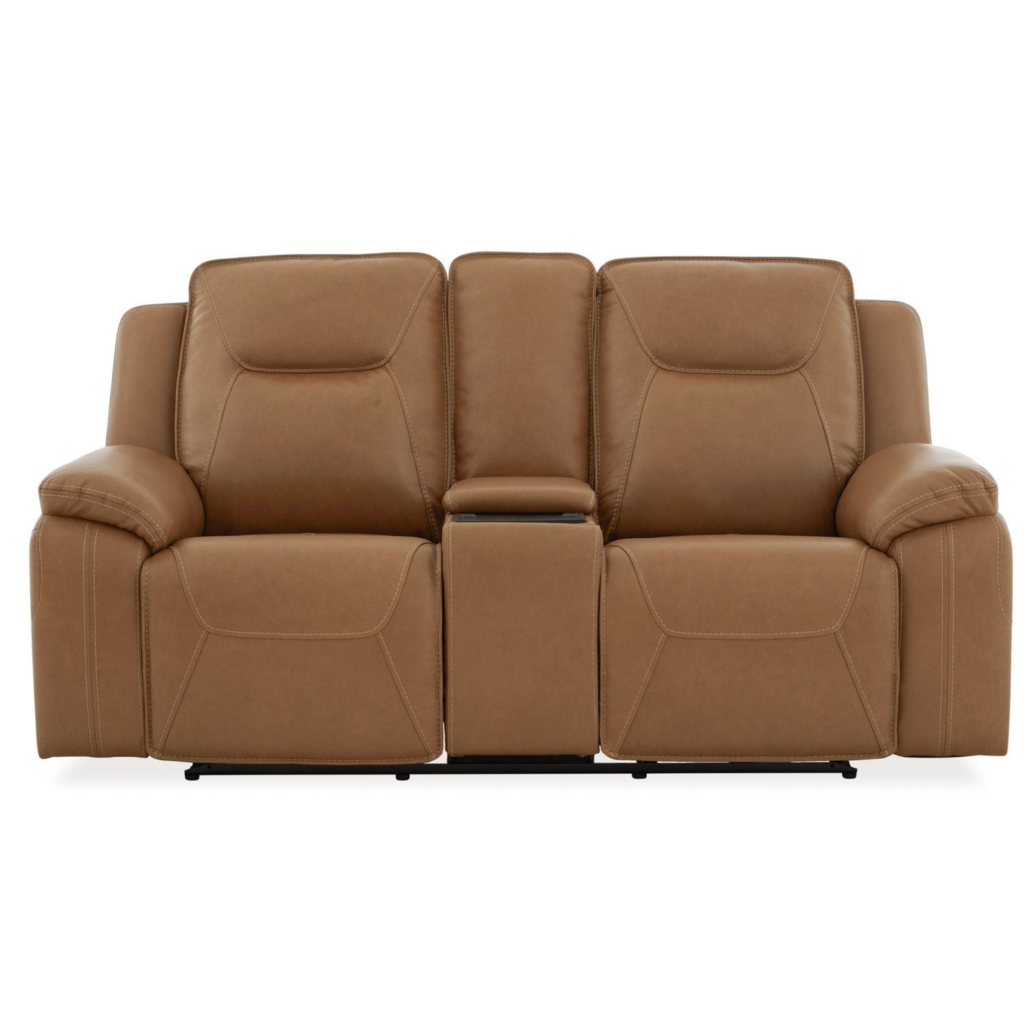 Callihan - Loveseat With Console P3 & ZW - Brown - Hornell Furniture Outlet