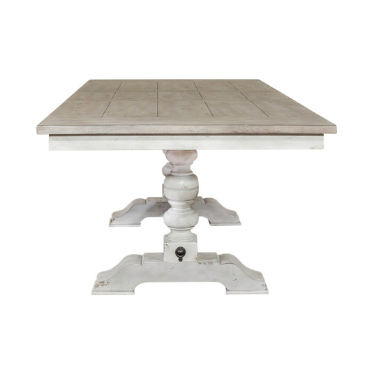Whitney - Trestle Table - White - Hornell Furniture Outlet