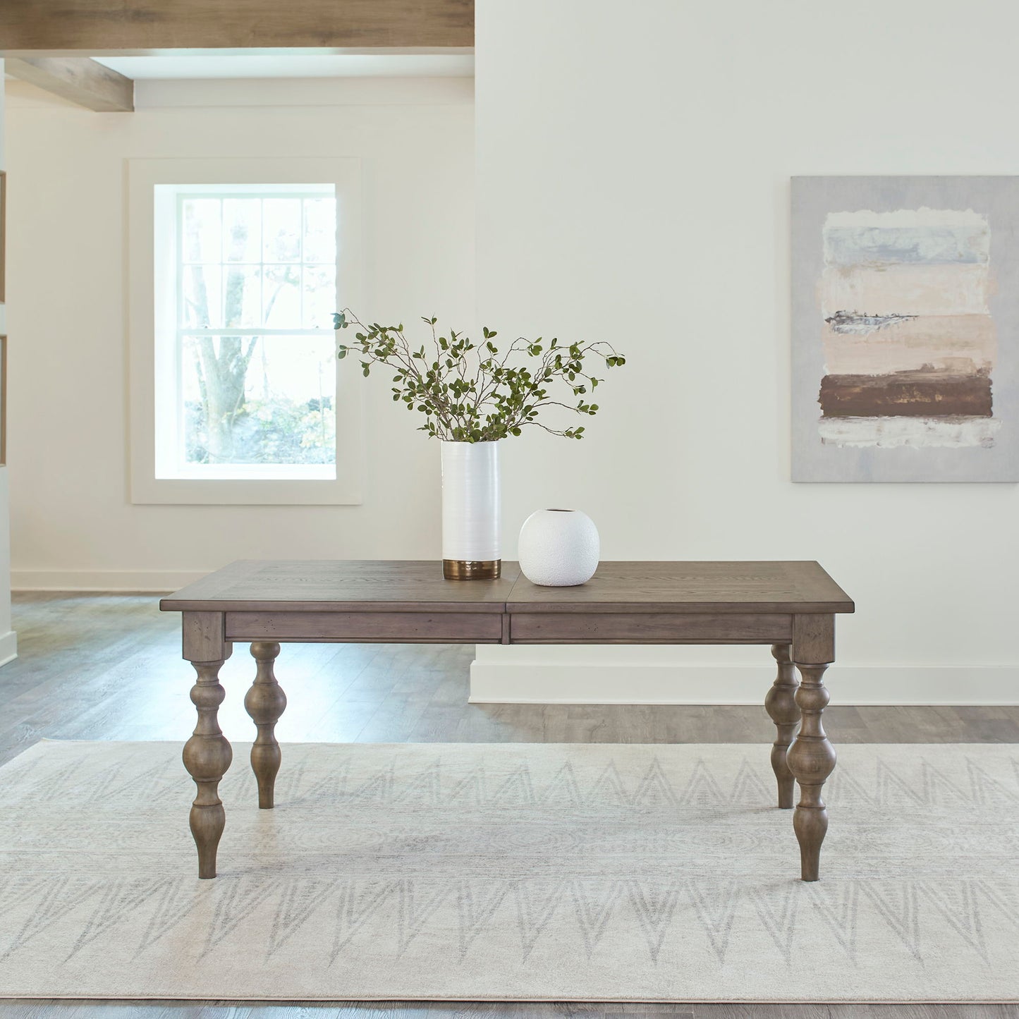Americana Farmhouse - Rectangular Leg Table - Light Brown - Hornell Furniture Outlet