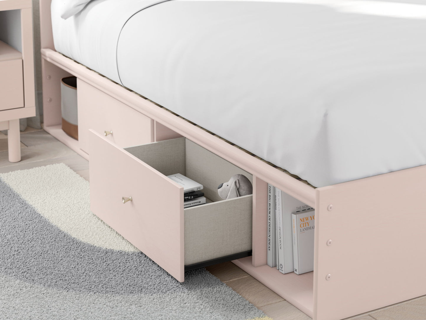 Wistenpine - Upholstered Panel Bed With Storage - Hornell Furniture Outlet