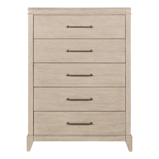 New Haven - 5 Drawer Chest - White - Hornell Furniture Outlet