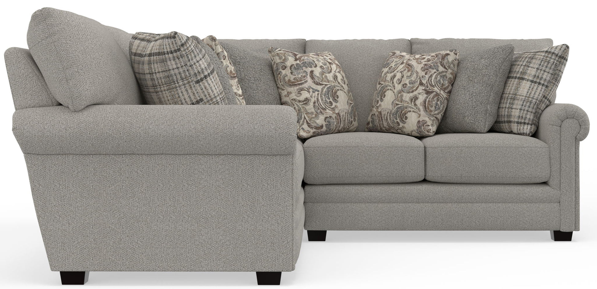 Livingston - Sectional With Comfort Coil Seating And Accent Pillows Included - Hornell Furniture Outlet