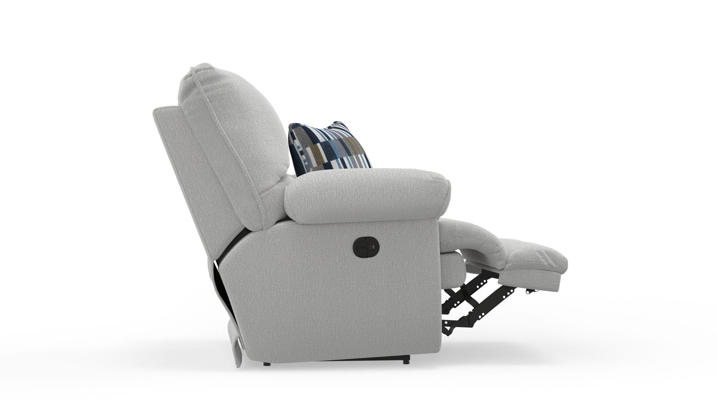 Lenny - Lay Flat Power Recliner - Hornell Furniture Outlet