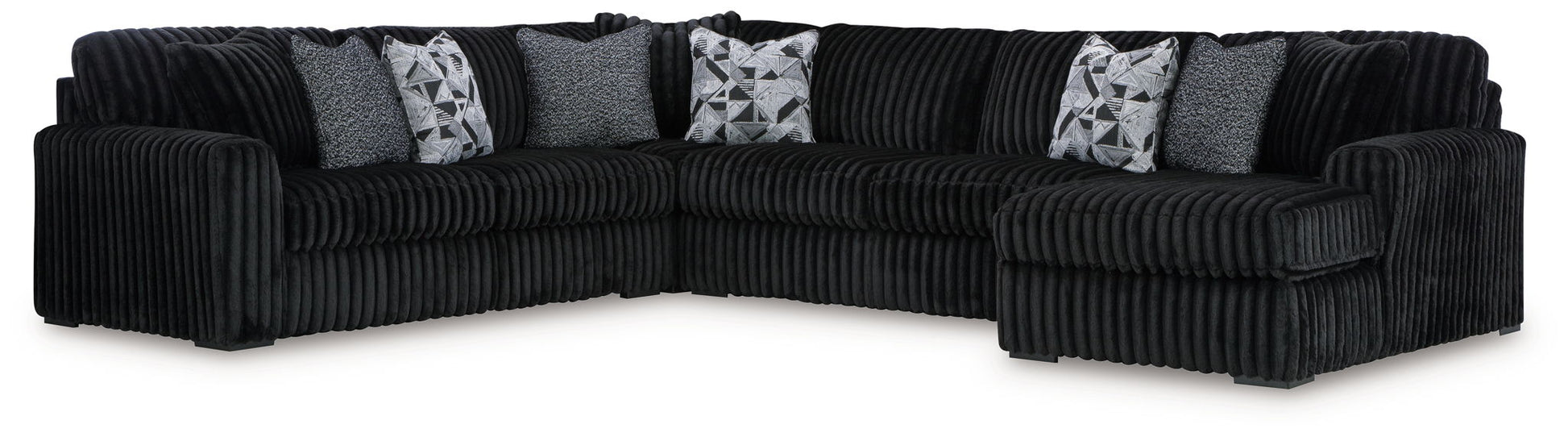 Midnight - Madness - Sectional Set - Hornell Furniture Outlet