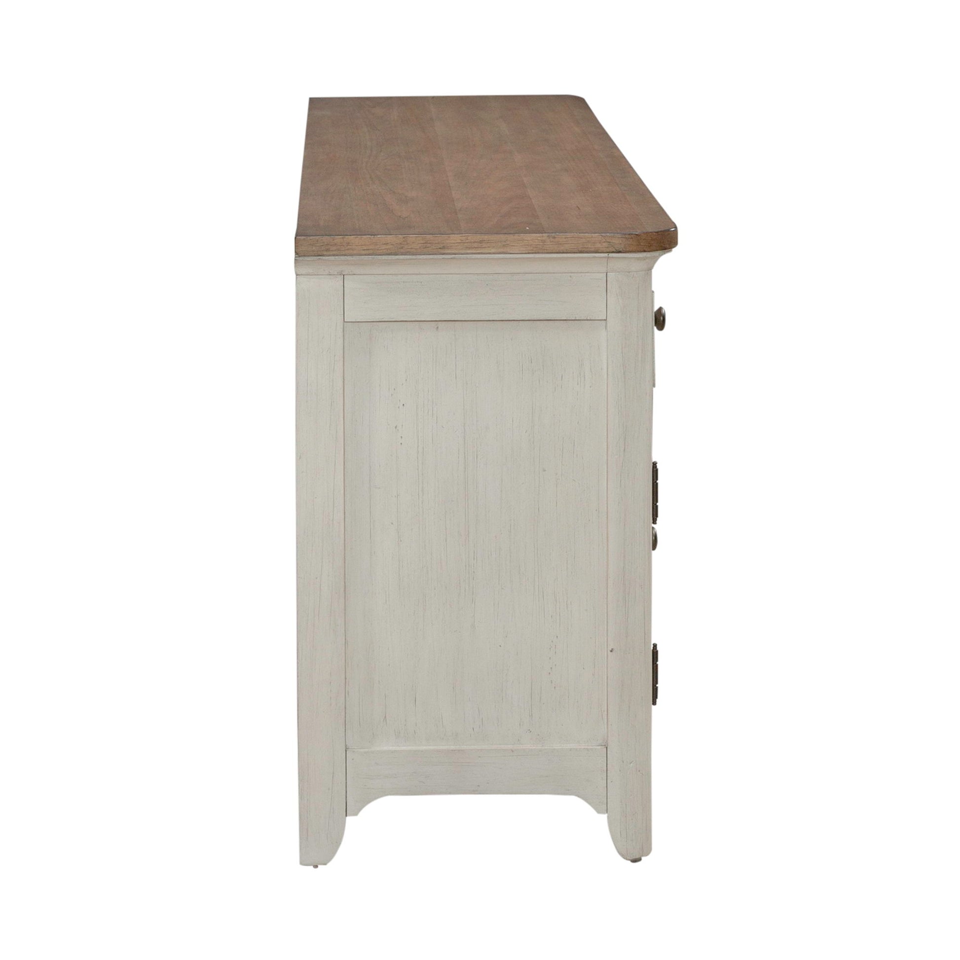 Fireplace TV Consoles - 79" Console With Fire - Medium Brown - Hornell Furniture Outlet