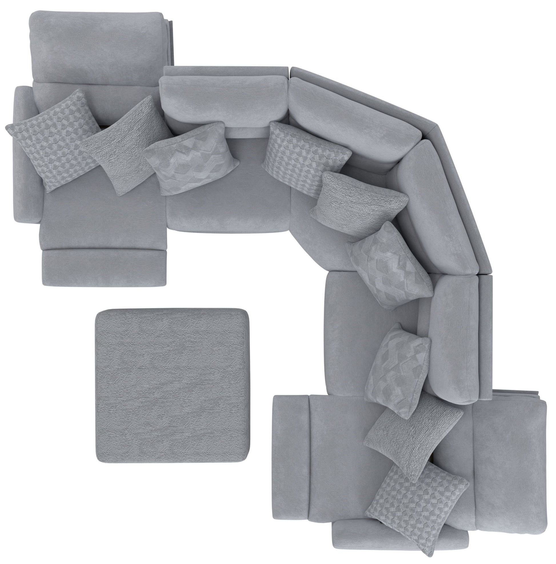 Majesty - Deep Seating Power Reclining Sectional - Hornell Furniture Outlet