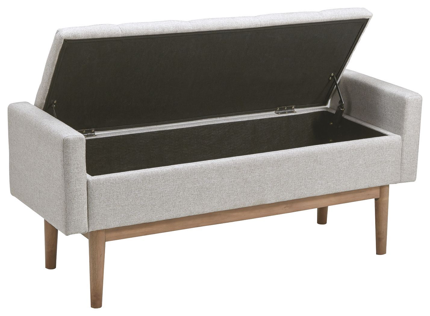 Briarson - Beige / Brown - Storage Bench - Hornell Furniture Outlet