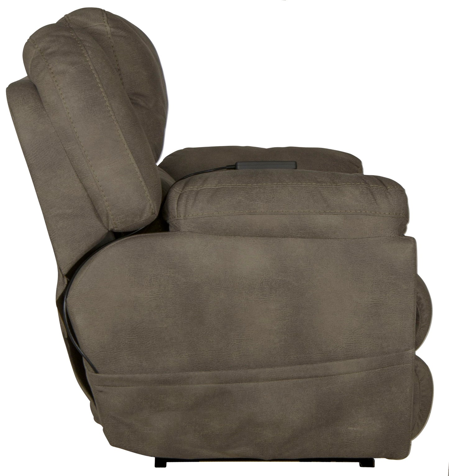 Flynn - Power Lay Flat Recliner With Power Adjustable Headrest & Lumbar And Dual Heat & Massage - Fig - Hornell Furniture Outlet