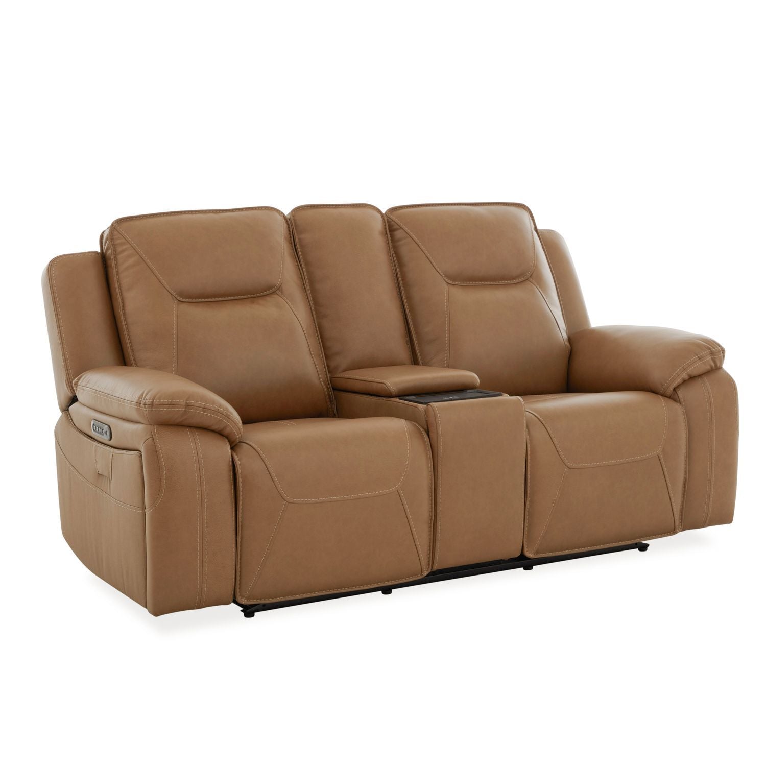 Callihan - Loveseat With Console P3 & ZW - Brown - Hornell Furniture Outlet