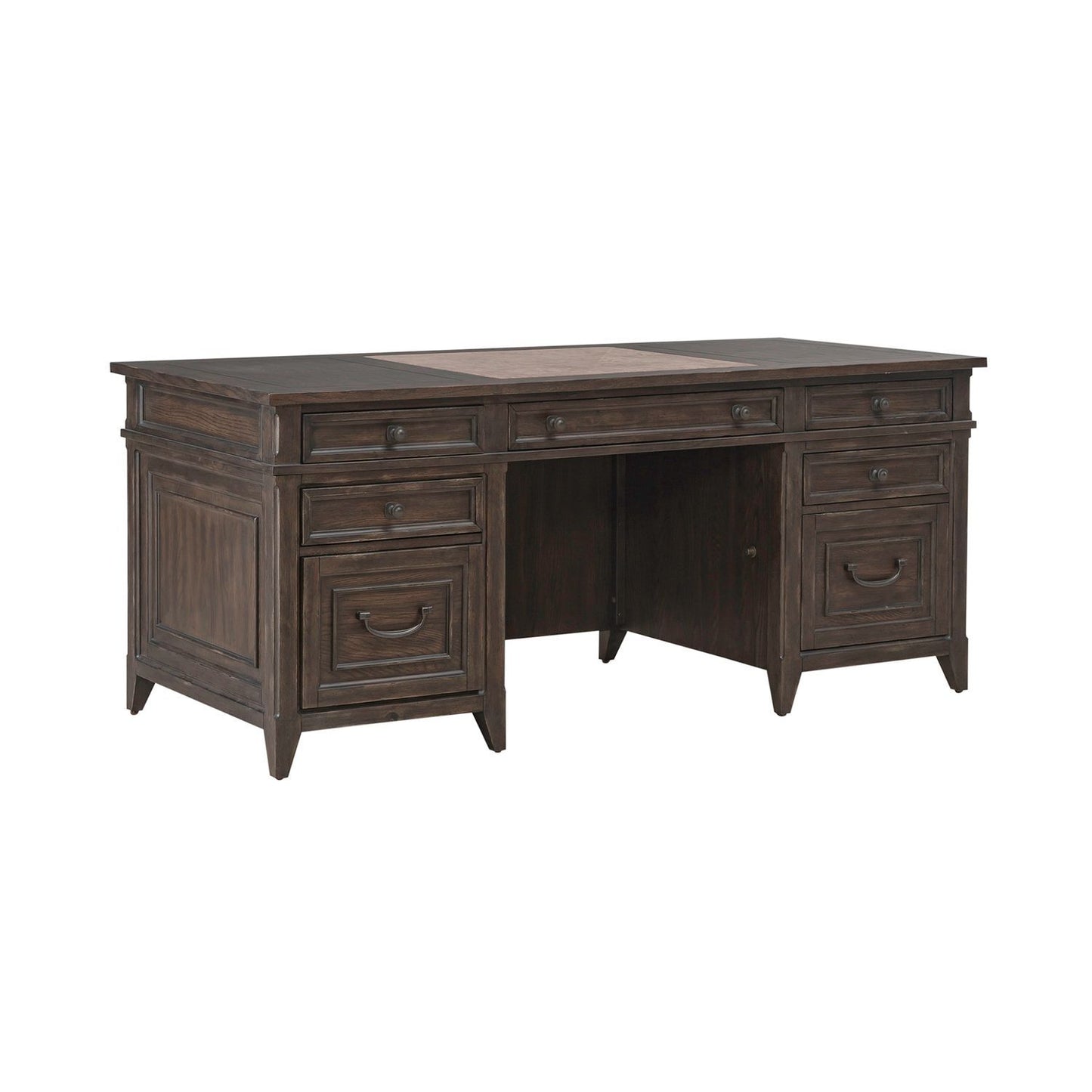 Paradise Valley - Executive Desk - Brown - Hornell Furniture Outlet