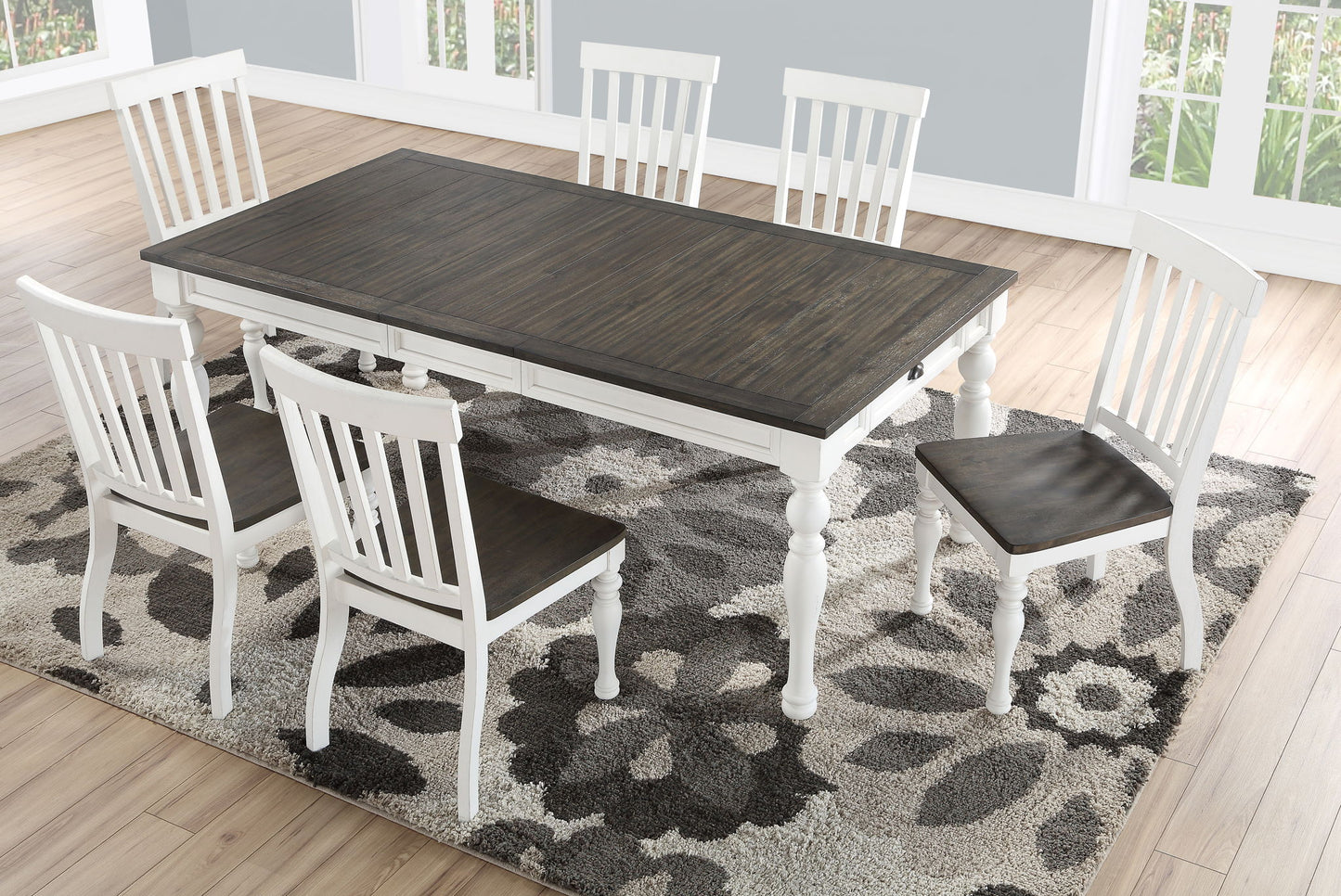 Joanna - Dining Table - Two Tone - Hornell Furniture Outlet