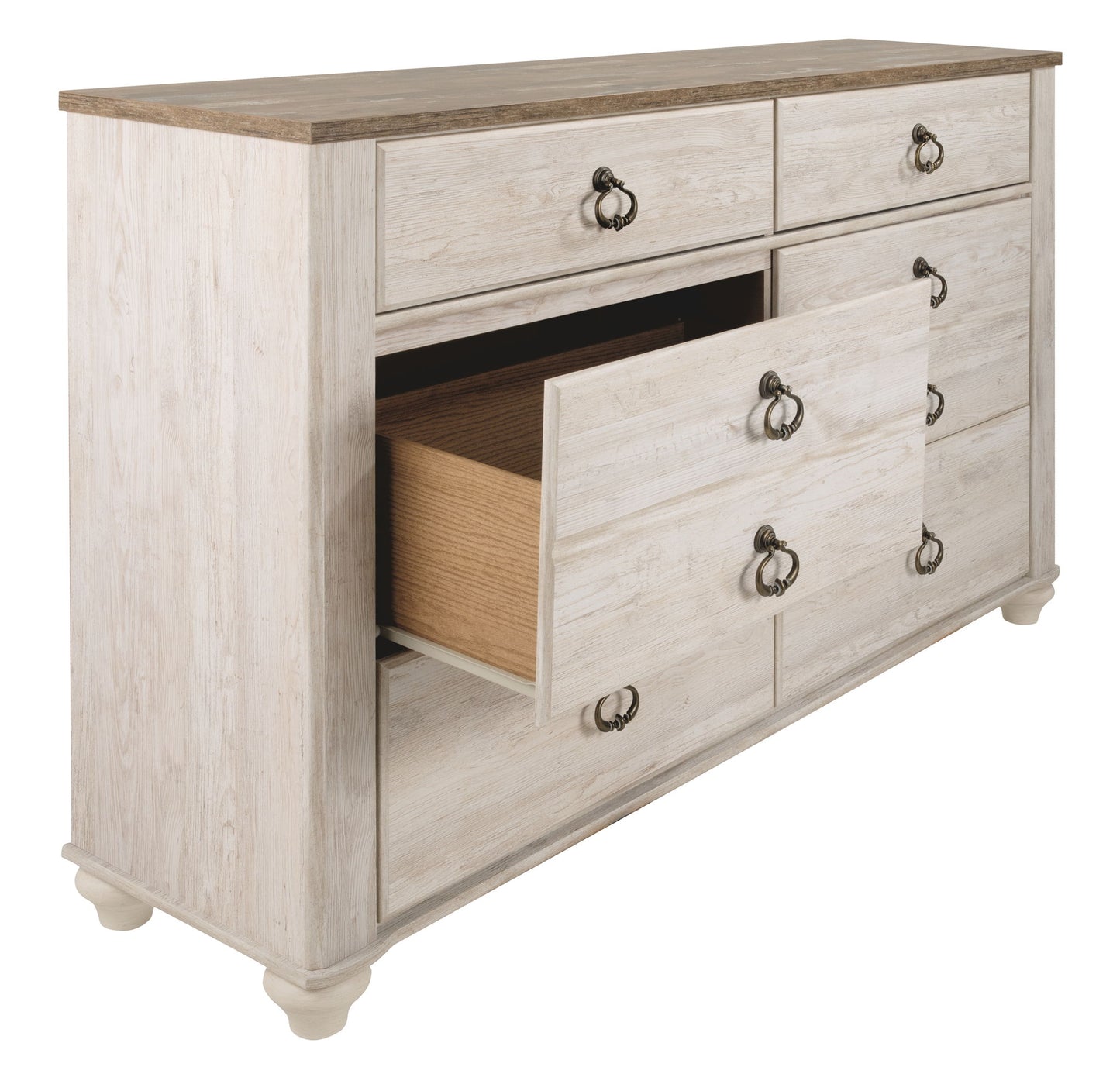 Willowton - Dresser, Mirror - Hornell Furniture Outlet