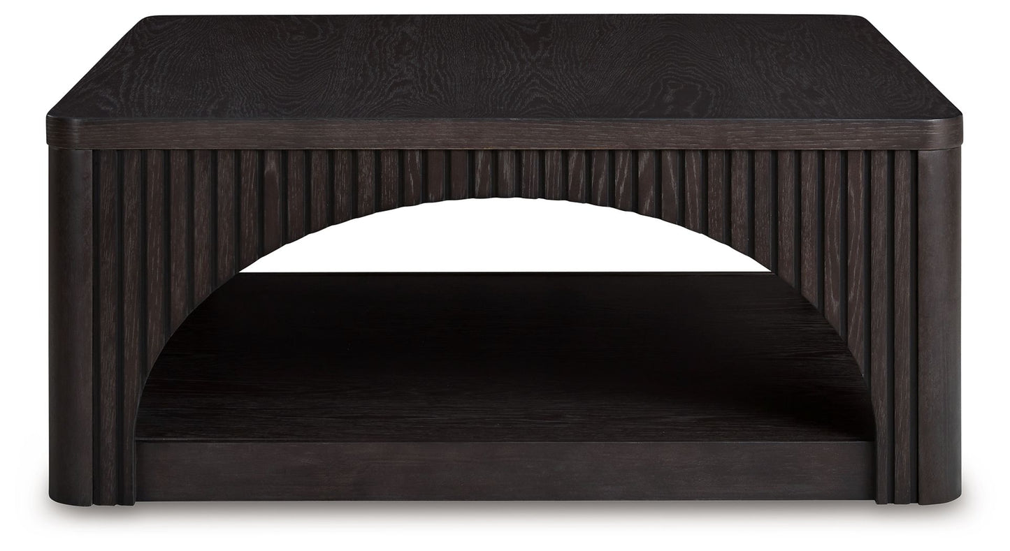 Yellink - Black - Square Cocktail Table - Hornell Furniture Outlet